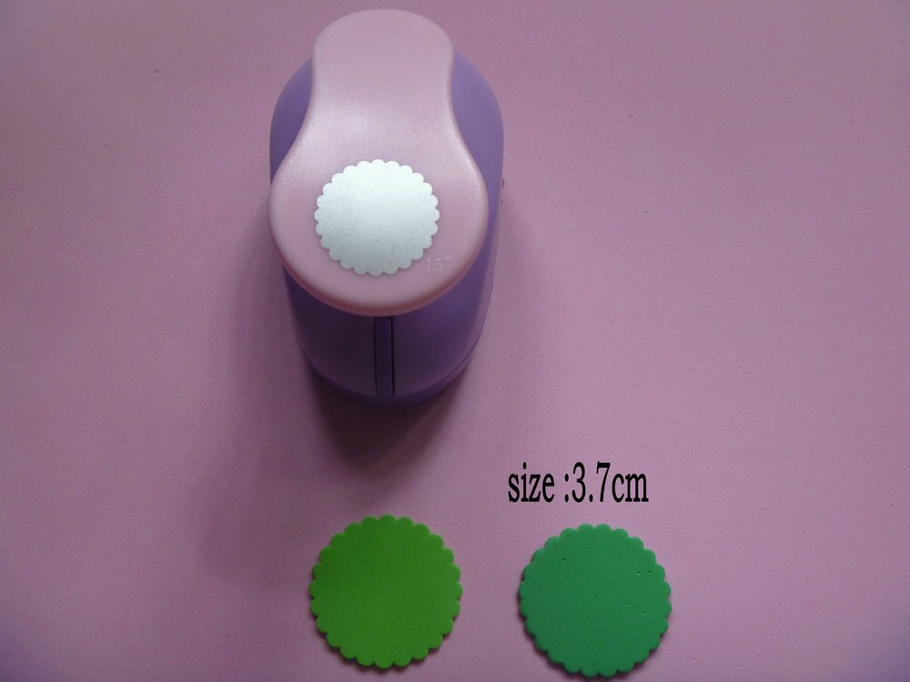 2.5 cm-7.5 cm fala koło dziurkacz ręczny perfurador de EVA dla dzieci robić scrapbookingu scrapbooking dziurkacz papieru dziurkacze z pianki EVA cios: 3.8