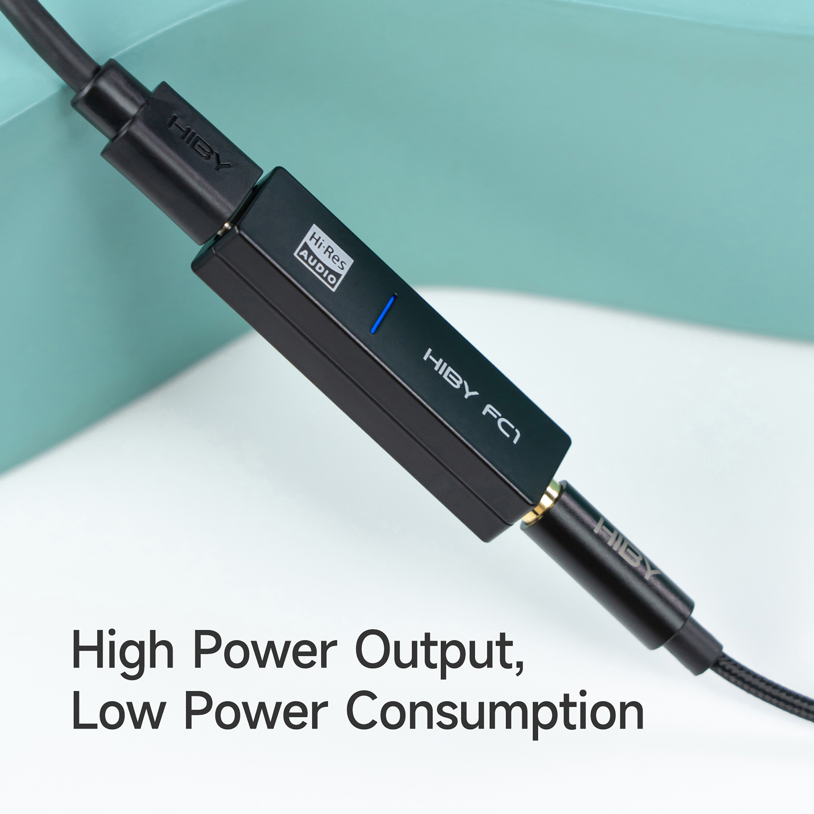 HiBy FC1 tipo C USB DAC auriculares AMP decodificador de Audio HiFi Dongle salida de 3,5mm PCM384kHz/32bit CS46L41 para Android iOS Win10 Mac