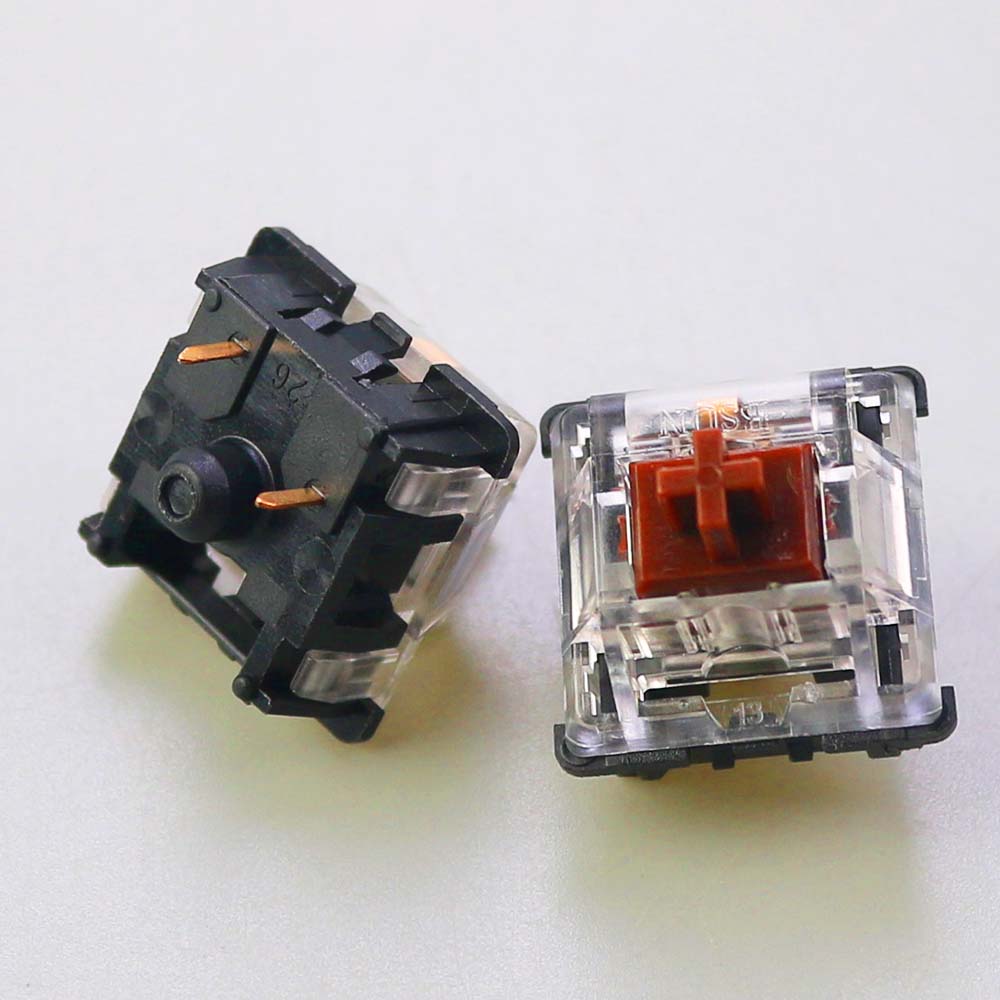 BSUN Switches Mechanical Keyboard Black Blue Brown Red Key Switch For CIY Sockets SMD 2pin Thin pins Compatible with MX switch: Blue