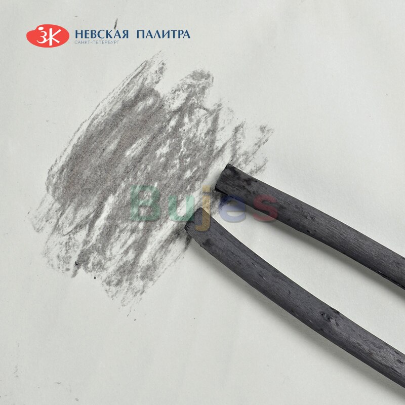 Wit Nachten Sonnet Houtskool Potloden, Natuurlijke Tekening Houtskool Hout, Uniform Kleuring