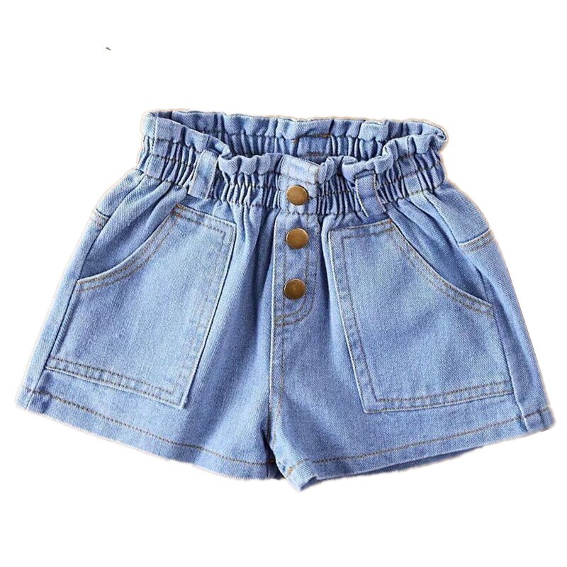 100-160 Cm Summer Girls Jeans Shorts Baby Kids Children Denim Shorts: 130