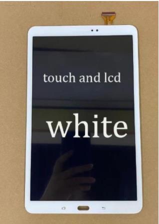 1Pcs Touchscreen Voor Samsung Galaxy Tab Een 10.1 SM-T585 T580 Touch Screen Sensor Lcd Display Voor Glas Vervangende Onderdelen: white touch lcd