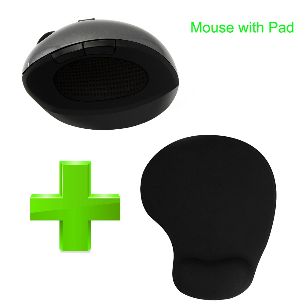 CHYI Wireless Mouse Ergonomic 2.4Ghz 800/1200/1600 DPI 6D Optical Mini Vertical Mice with Wrist Rest Mouse Pad Kit For PC Laptop: Grey with Pad