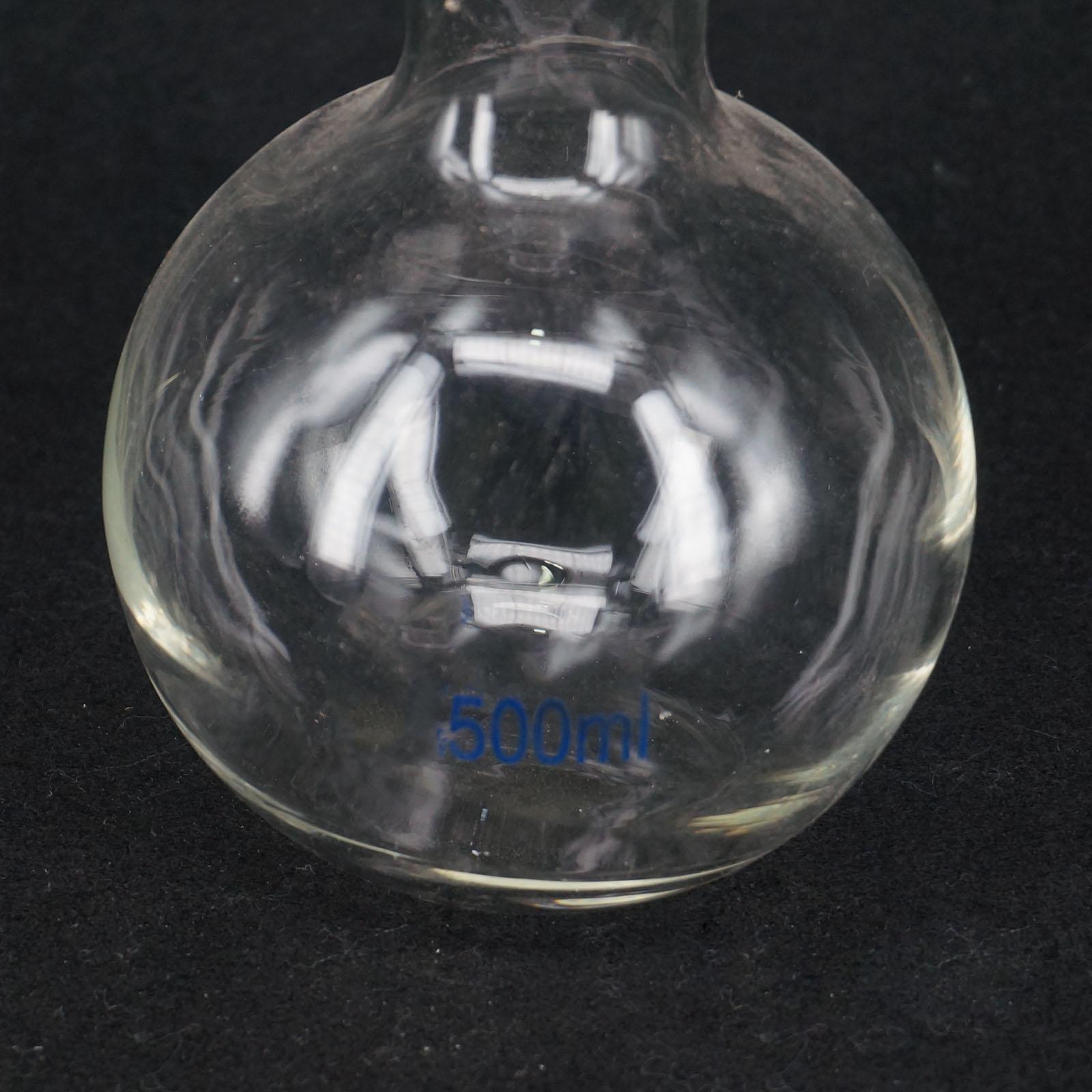 500Ml 24/29 Borosilicaatglas Korte Hals Platte Kolf Kolf Voor Laboratorium
