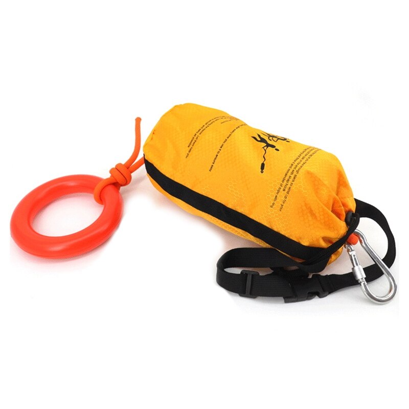Cuerda reflectante con bolsa de transporte para rescate en agua, cuerdas de rescate de flotación para kayak, kayak, pesca en hielo