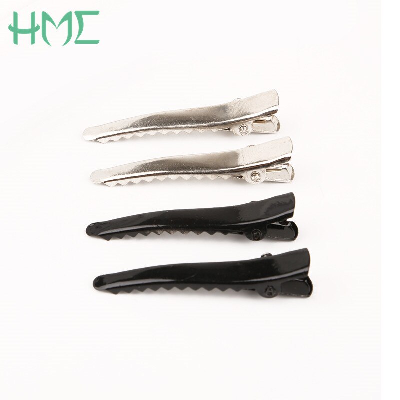 20pcs/bag Iron Hair Ornaments Duckbill Folder Waves Hairpins Base For Hair Clip Claw Findings Jewelry Making