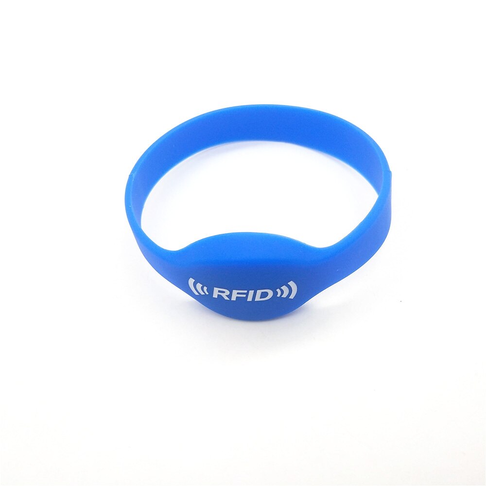 1PCS 125KHZ EM4305 Writable RFID Duplicator Rewritable Copy Clone Blank Card Wristband Bracelet Access Control: Blue