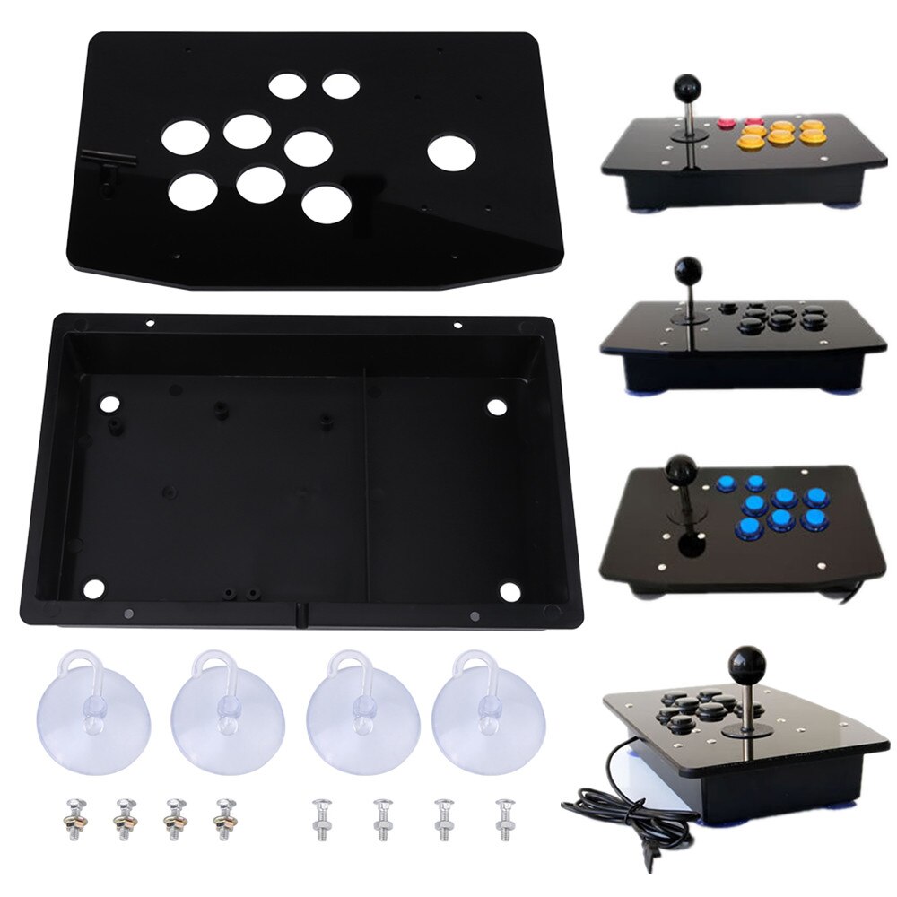 Switch Accessories Panel and Case DIY Set Kits Replacement for Sturdy Construction Replacement Handle Arcade Game Kit Panel