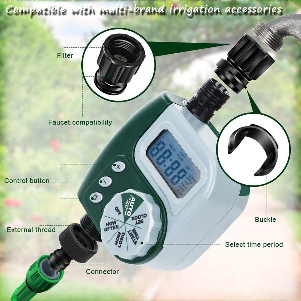 Automatic Electronic Irrigation Controller Water Timer Garden Controller Automatic Plant Watering Timer Irrigation Timer