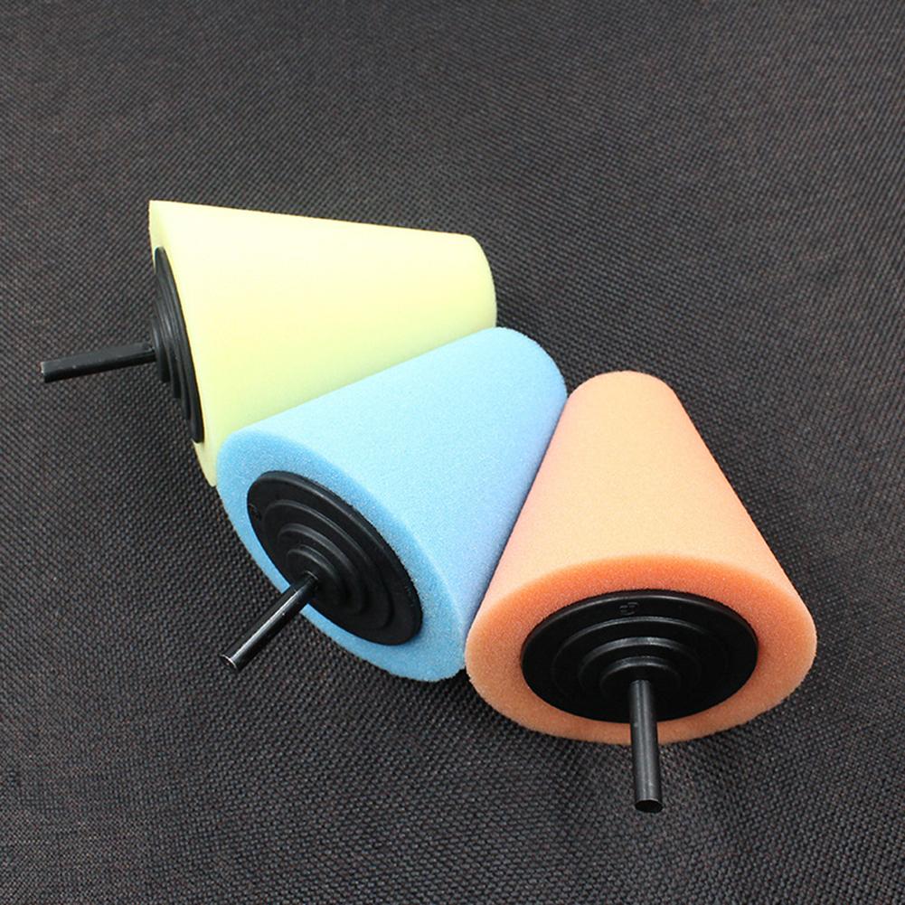 T80/t60/t40 roda de carro urnishing espuma esponja almofada de polimento pneus cubos de roda máquina de disco de polimento cone-forma cubos de roda disco