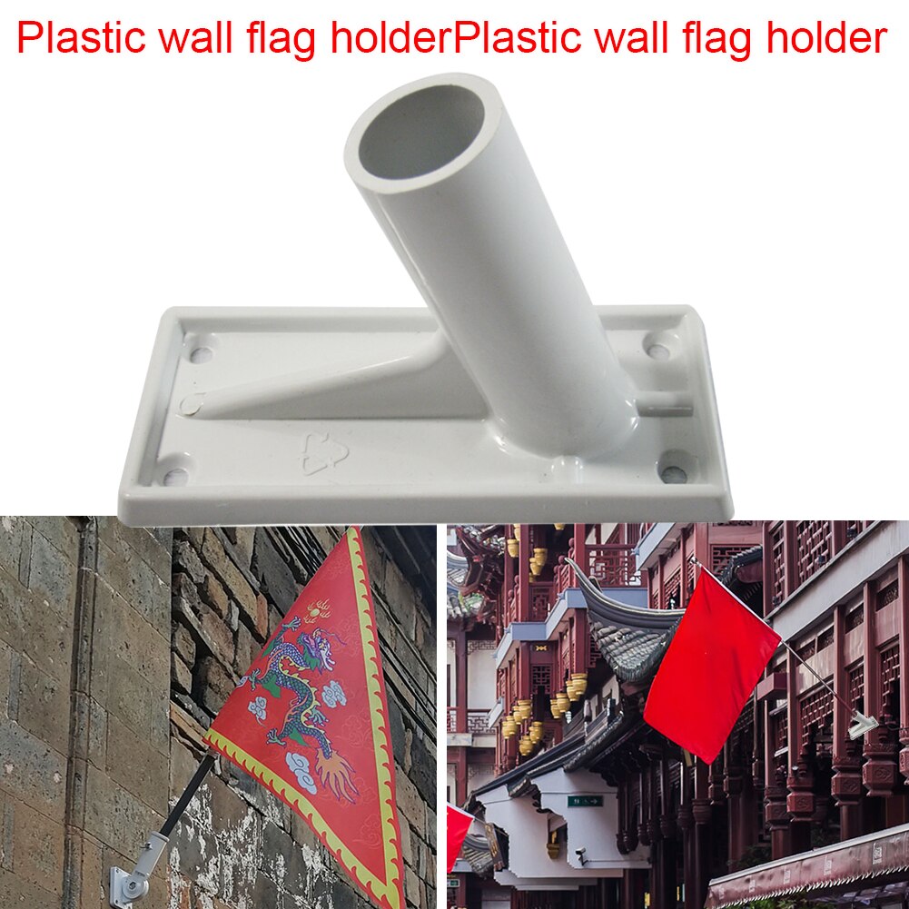 Pegar golpear accesorios gratis Patio estable al aire libre Anti óxido duradero montado en la Pared Soporte de poste para bandera soporte de jardín