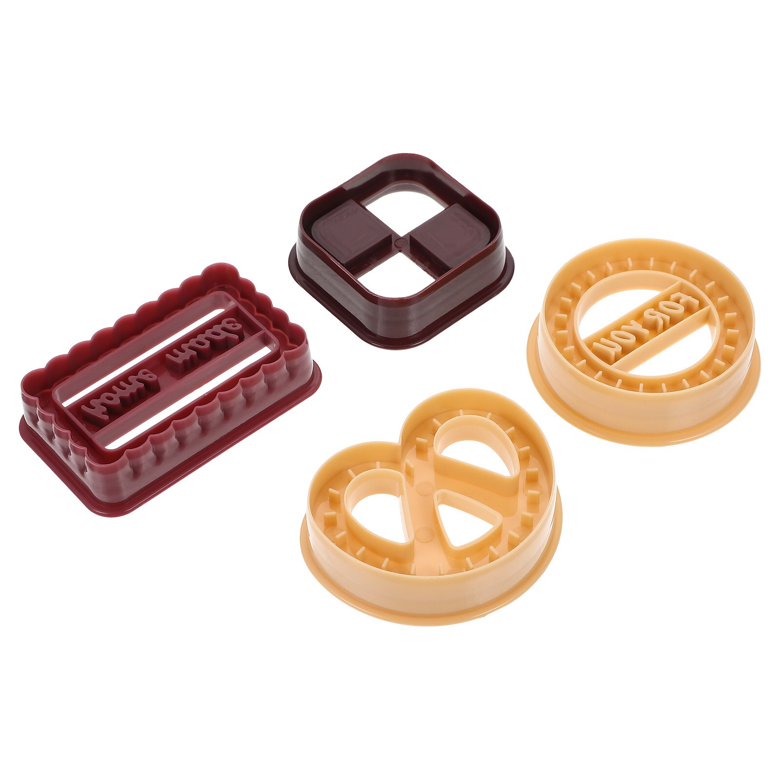 2 sets of plastic cookie cutters, creative cookie cutters, diy baking molds