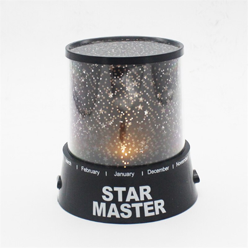 LED Projector moon Lamp starry Rotating Night Light star light Romantic USB Lamp For Children Kids Baby Bedroom Nursery: Black