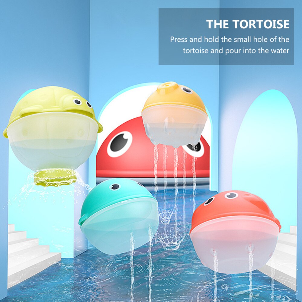 4Pcs Bath Toys Educational Stackable Adorable Portable Bath Stacking Toys Bathtub Toys for Baby