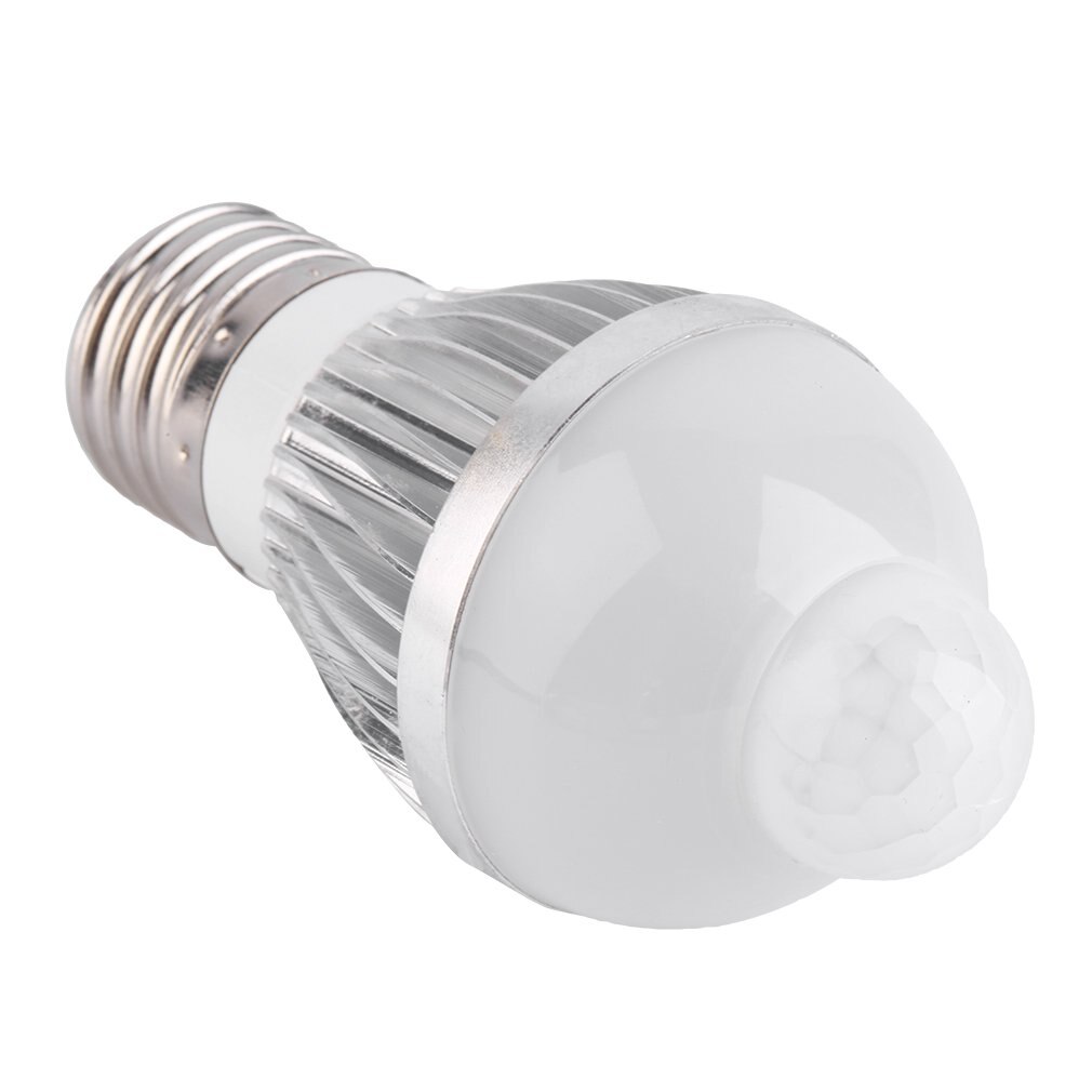 E27 3W Warm White LED Infrared PIR Human Motion Light Sensor Auto Detection Bulb Lamp ! Inventory Clearance