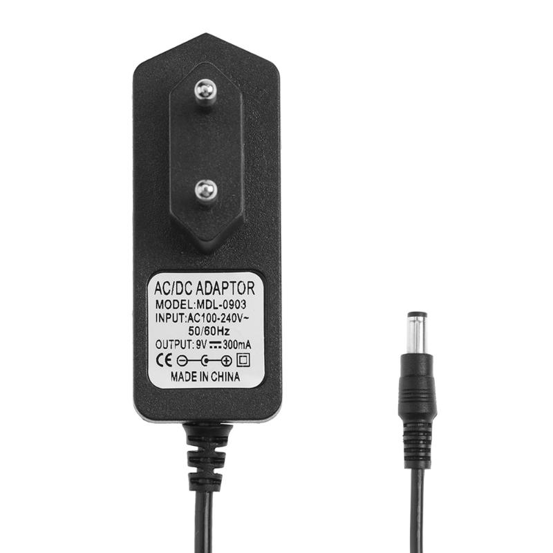 9V 300mA AC/DC adapter robić zasilacza konwerter ładowarka sieciowa 100V-240V dla urządzenia małej mocy 5.5*2.5mm-2.1mm ue nas AU wtyczka
