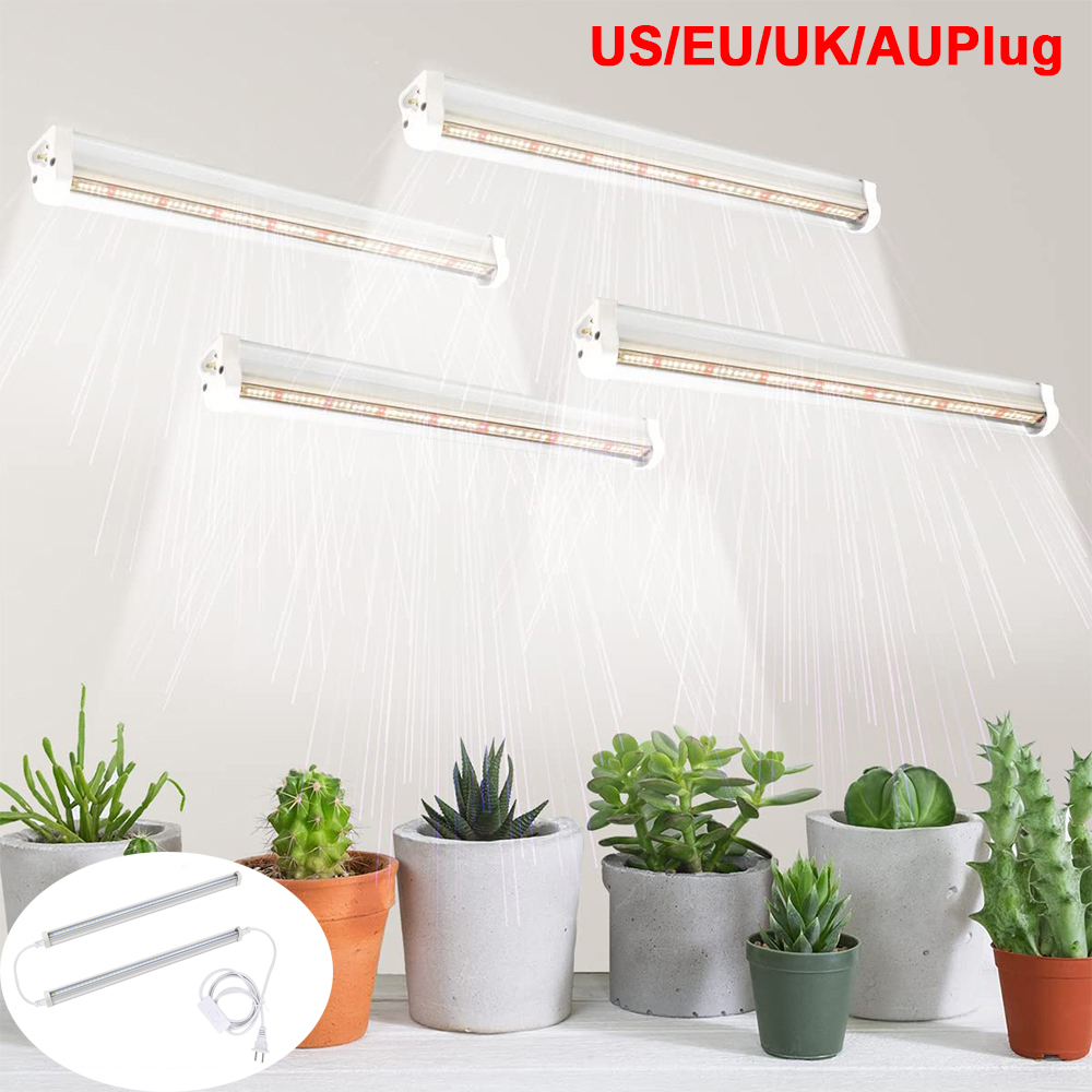 51LED T5 Grow Lights Red White Full Spectrum High PPFD Plants Light Strips Expandable Greenhouse Seedlings Phyto Lamp Plug Mains