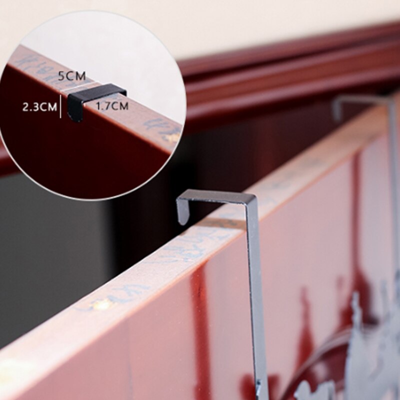 2 stuks opbergrek met deurhaak, schattige kat, dubbele deur of muur, perfect voor het ophangen van jassen, hoeden, kleding, enz.