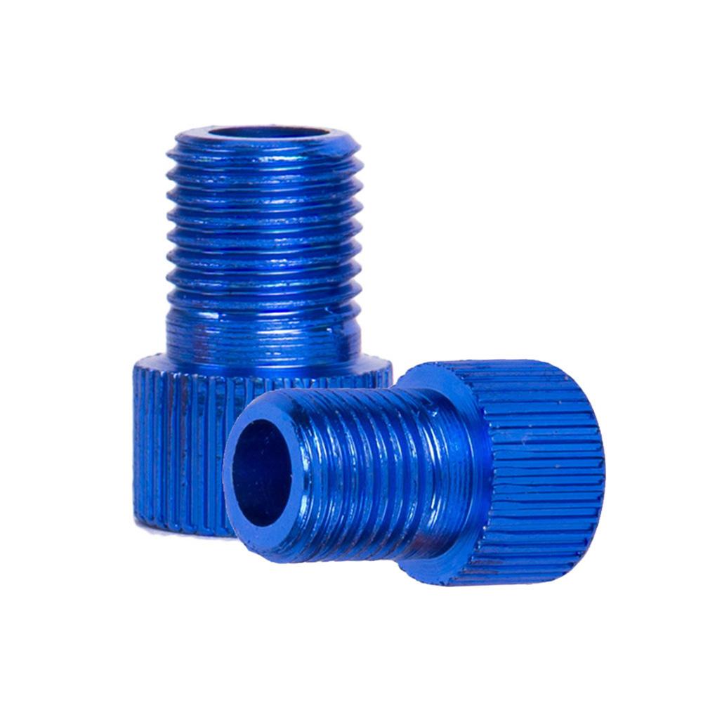 ] Bicycle Valve Adapters Pump French Valve Adapter Converter Cap: Blue