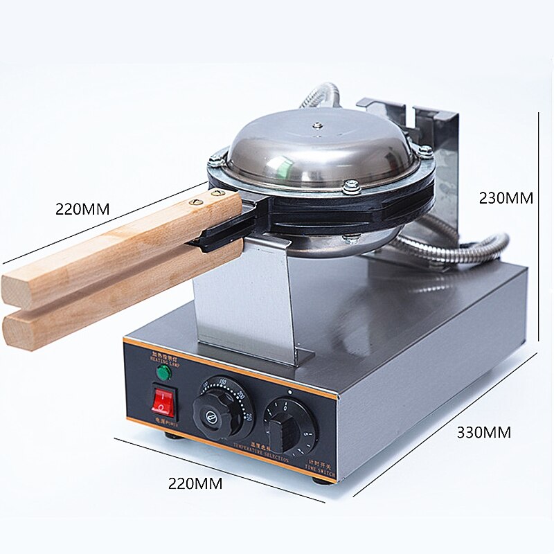 Commercial Electric Chinese Hong Kong Eggettes Waffle Maker Puff Cake Waffle Iron Maker Machine Bubble Egg Cake Oven