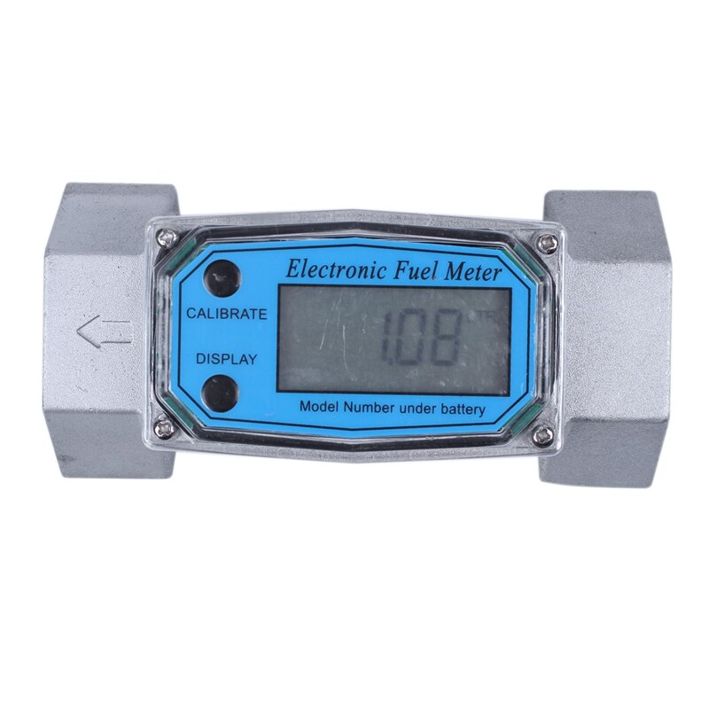 ! Digital Flowmeter K24 Electronic Liquid Turbine Meter Electronicflowmeter 1.5 Inches Fuel Oil Flow Meter 40-280L/Min