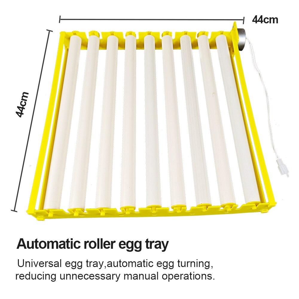 Automatic 360 Degree Rotary Egg Turner Roller Tray Farm Incubation Tool Duck Quail Bird Poultry Eggs Hatching Incubator N1: 9 tubes / Motor AC12V
