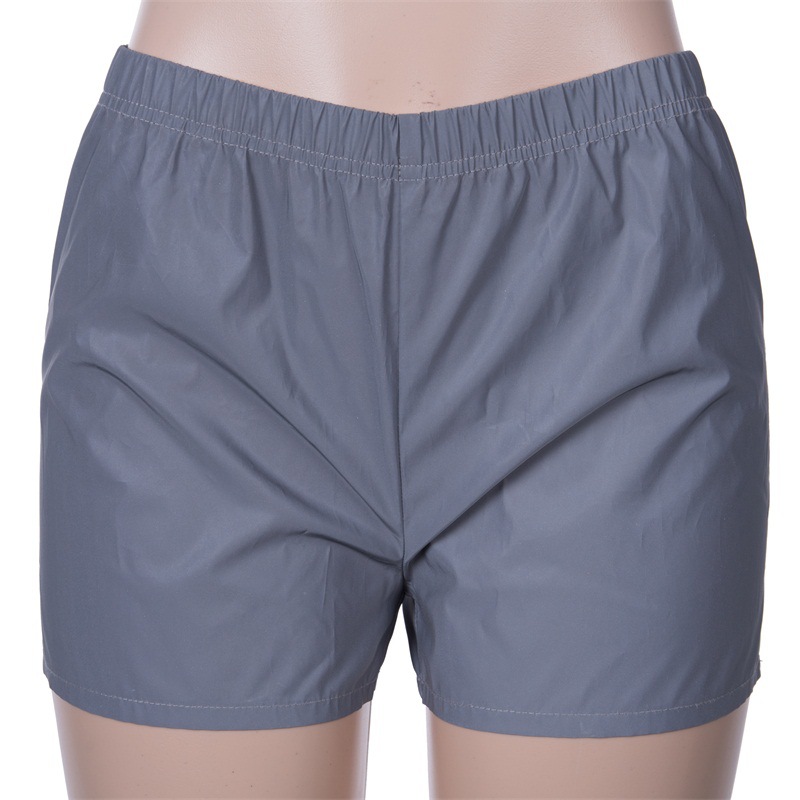 Chaqueta reflectante flash para mujer, Sudadera con capucha informal, pantalones para correr, ropa de calle firme, color gris, otoño e invierno,: shorts / S