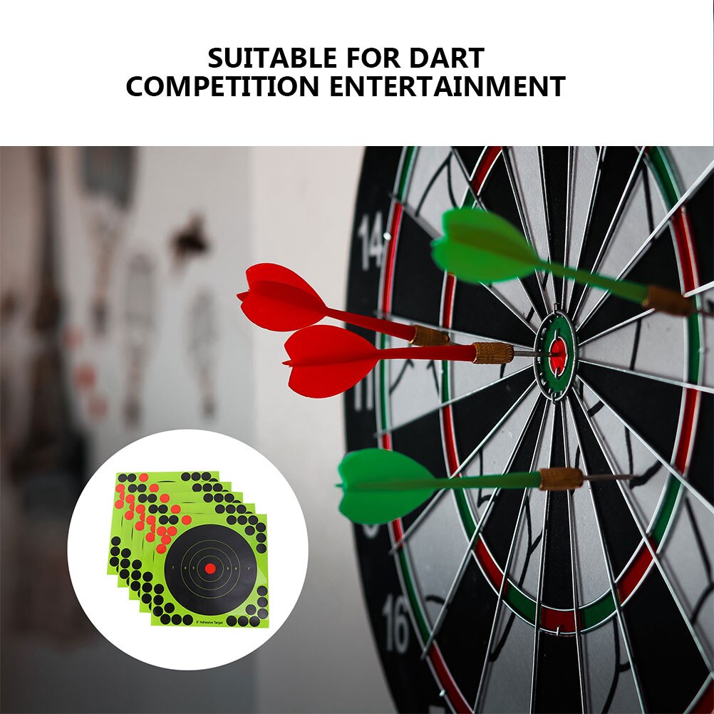 40 Sheets of Adhesive Shooting Targets Portable Paper Targets Target Stickers (Random Color)
