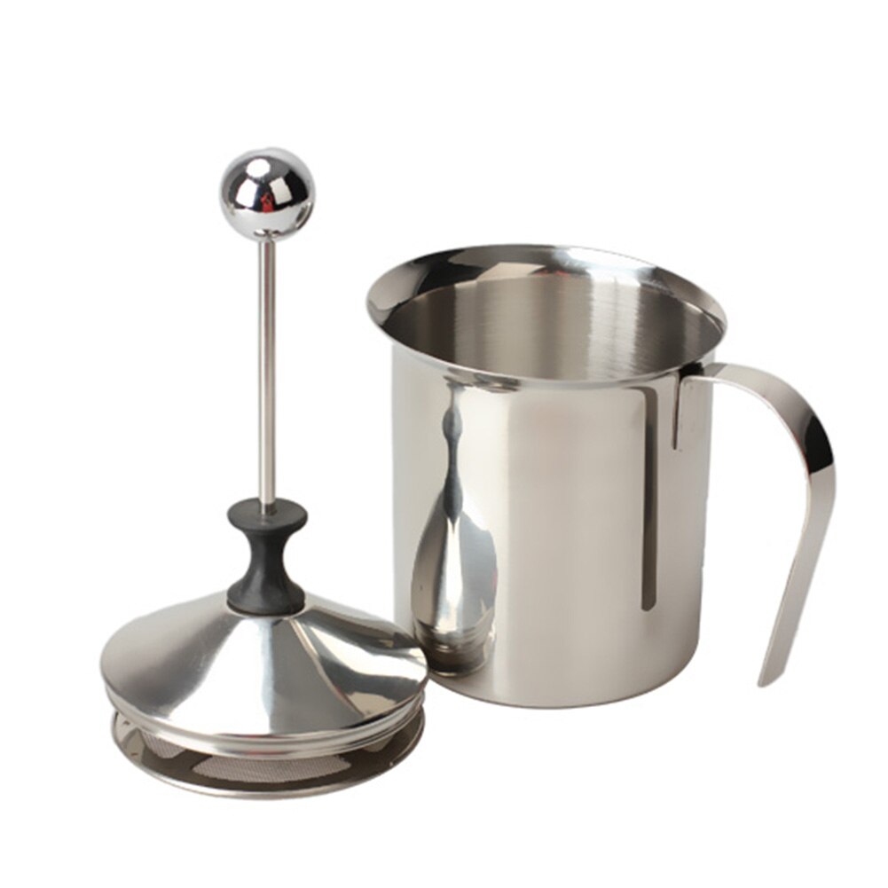 400/800ML Manual Milk Frother Stainless Steel cappuccino Milk Creamer Milk Foam Mesh Coffee Foamer Creamer Kitchen Applicance