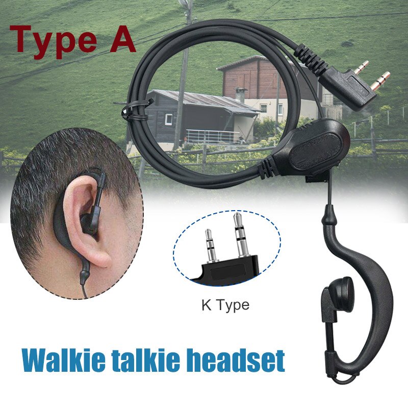 Polizei Ohr Haken Ohrhörer Headset PTT Kopfhörer IOT Midland Radio GXT550 GXT1050 GXT1050VP4 G5 G7 G225 Walkie Talkie: Type A 1 piece