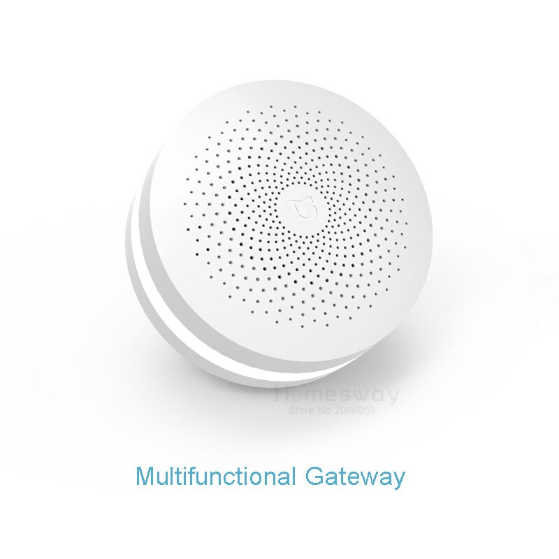 Original Xiaomi Smart Home Gateway Multi-functional Upgraded Smart Temperature and Humidity Sensor WiFi Remote Control by Mi APP: Only Gateway