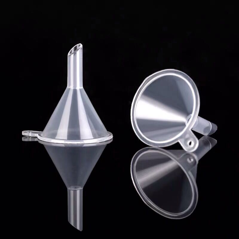 10Pcs Mini Transparante Plastic Trechter Hopper Keuken Koken Accessoires Gadgets Parfum Emulsie Verpakking Hulpgereedschap