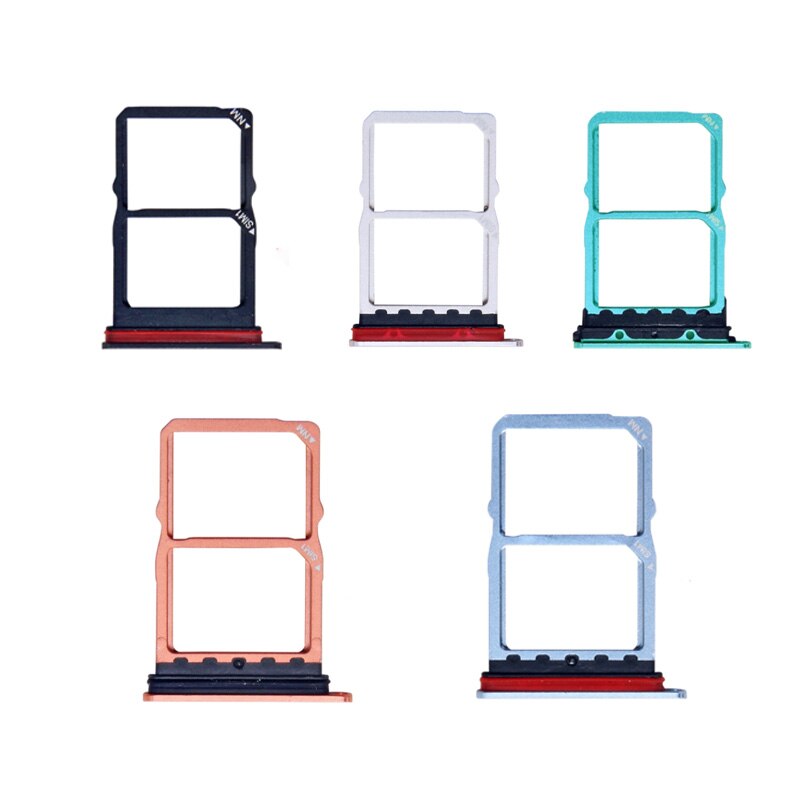 10/Stck Sim Tablett Halfter Für Huawei P30 ELE-L29 L09 L04 Sim Karte Tablett Halfter Slot Anschluss Container Ersatz