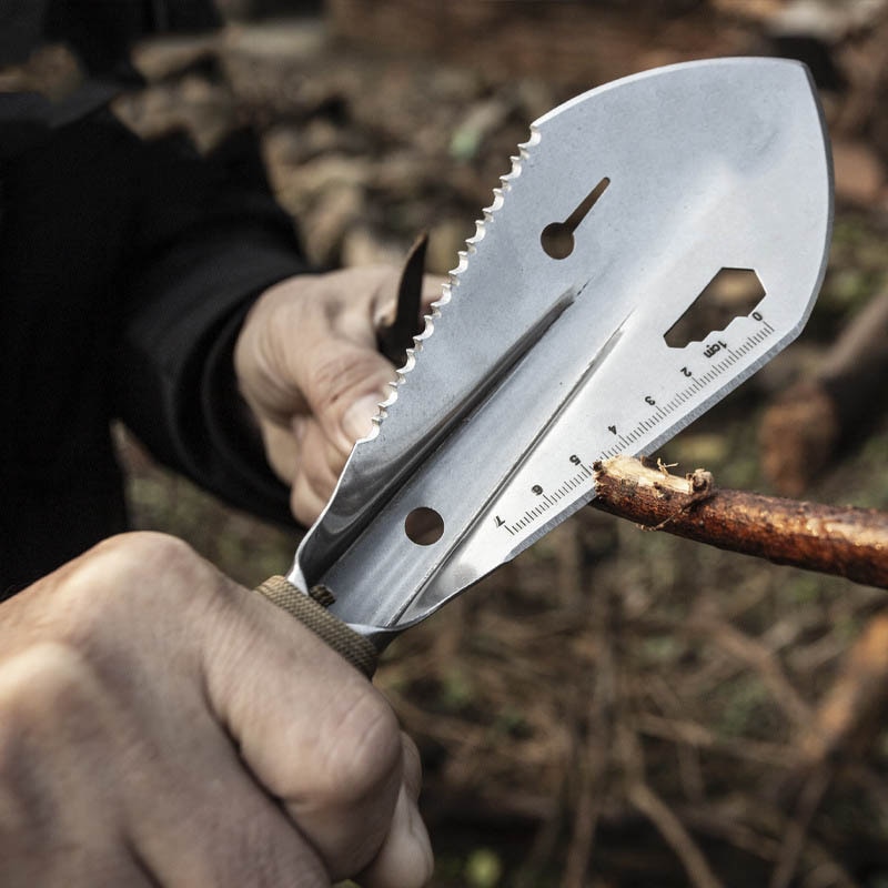 Multifunctional Outdoor Metal Detector Stainless Steel Garden Shovel DIY Digging Tool Portable Landscaping Detecting Digger Tool