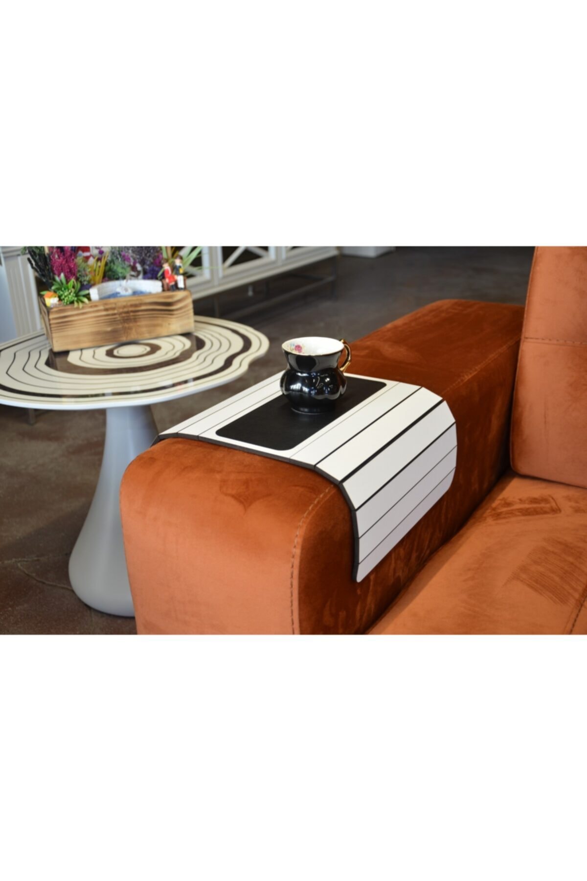 Table basse pliante en bois, Portable, noire, 50cm x 27.8cm: 6