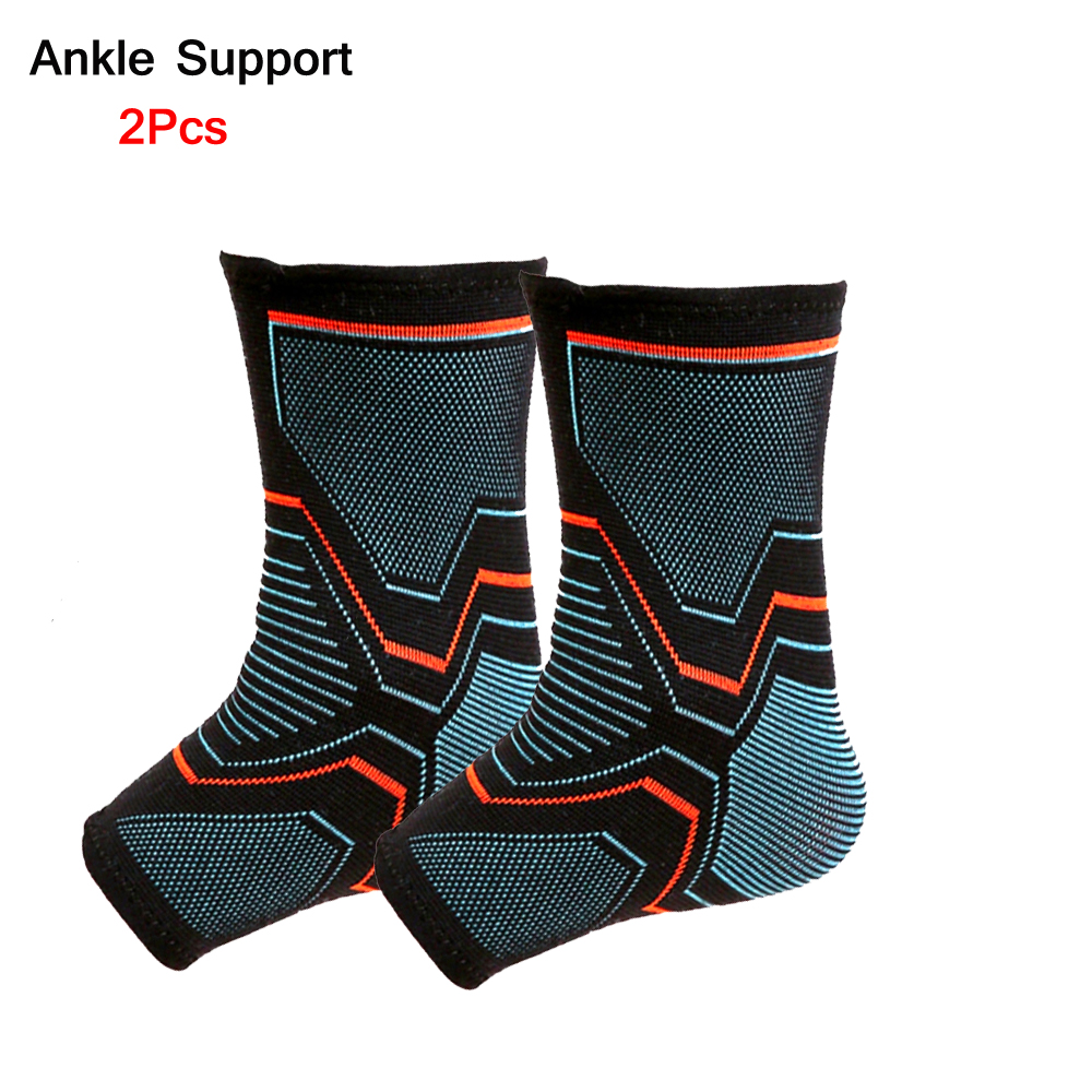 Tobillera deportiva para fijación de tobillo, funda de soporte de compresión, vendaje elástico, puños para pies, calcetines deportivos para correr, 2 uds.: XL