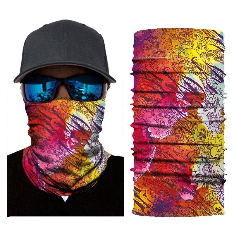 3D sans couture magique masque facial couverture Bandana cou guêtre tubulaire anneau foulards soleil garde visage bandeau écharpe vélo chapeaux: AC200