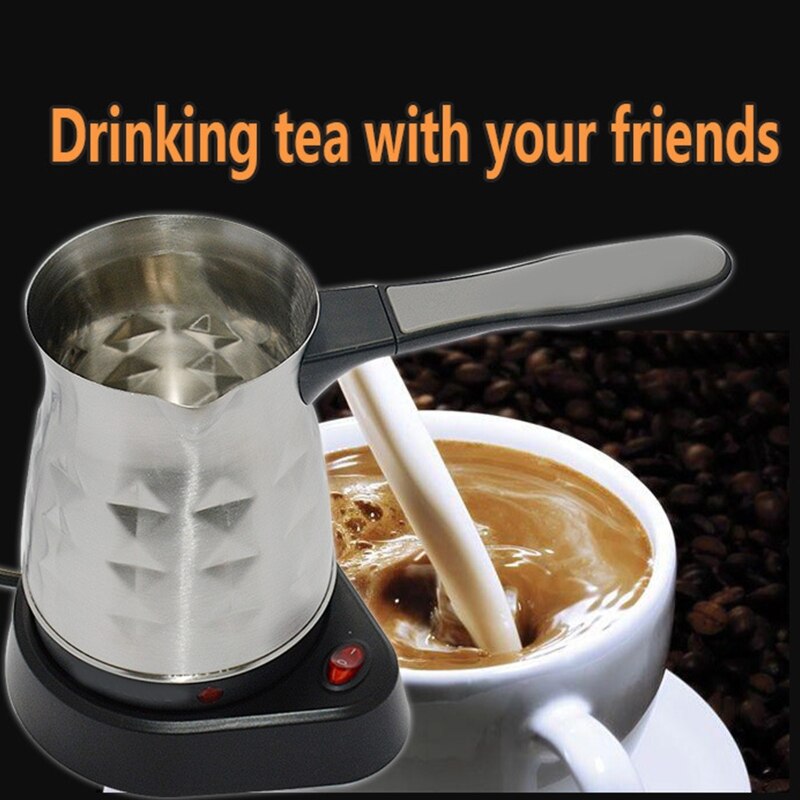 Electric Turkish Espresso Percolator Coffee Maker Pots EU Plug Kettle Home Office Tea Milk Coffee Making Machine Heating