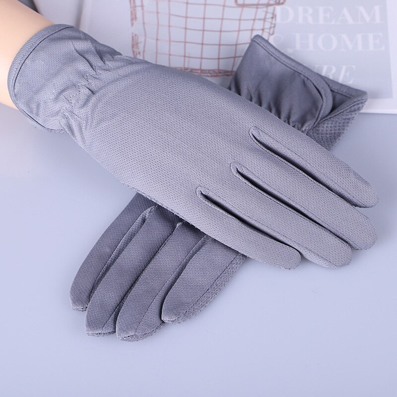¡Novedad de ! Guantes de conducir para mujer, Guantes antideslizantes de poliéster con pantalla táctil UV, Guantes transpirables para mujer