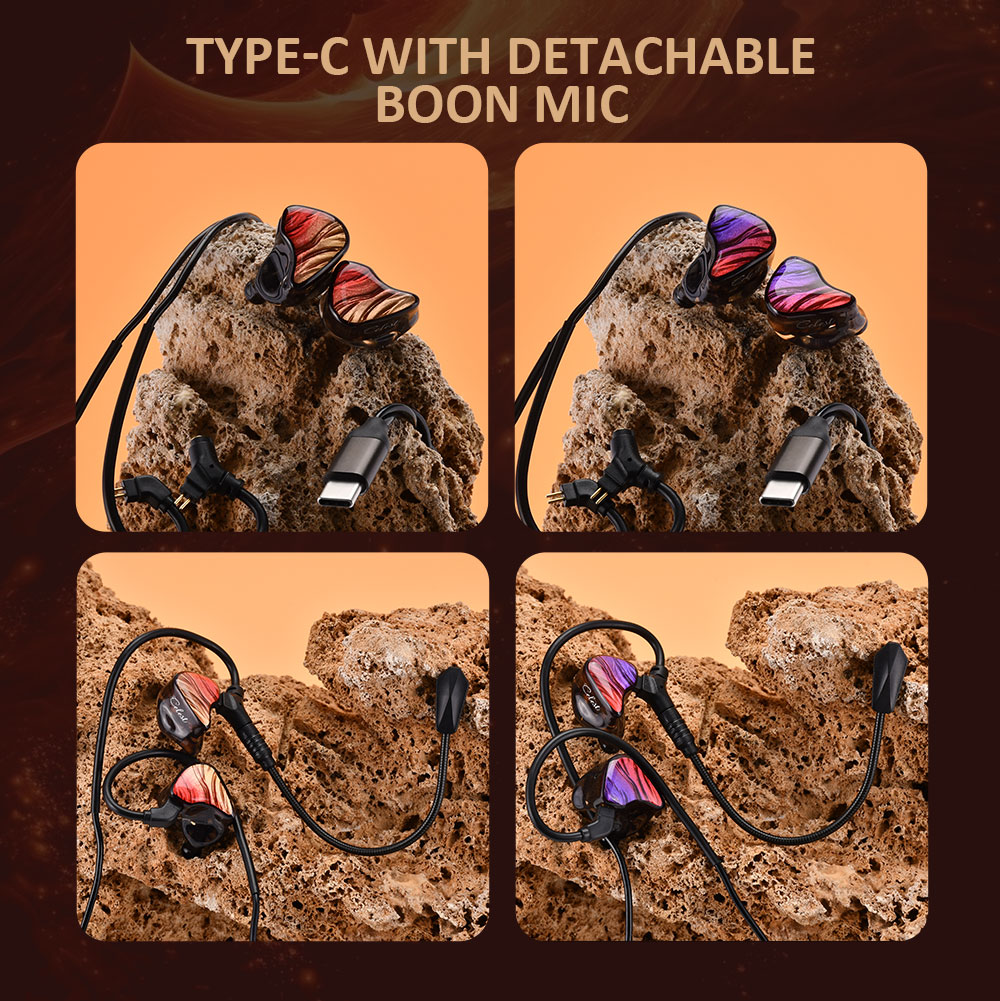 Kinera Celest IgniteX Beast In-Ear Earphones 1DD+1BA With Detachable Boom Microphone Cable Headset Hybrid Dual Driver IEMs