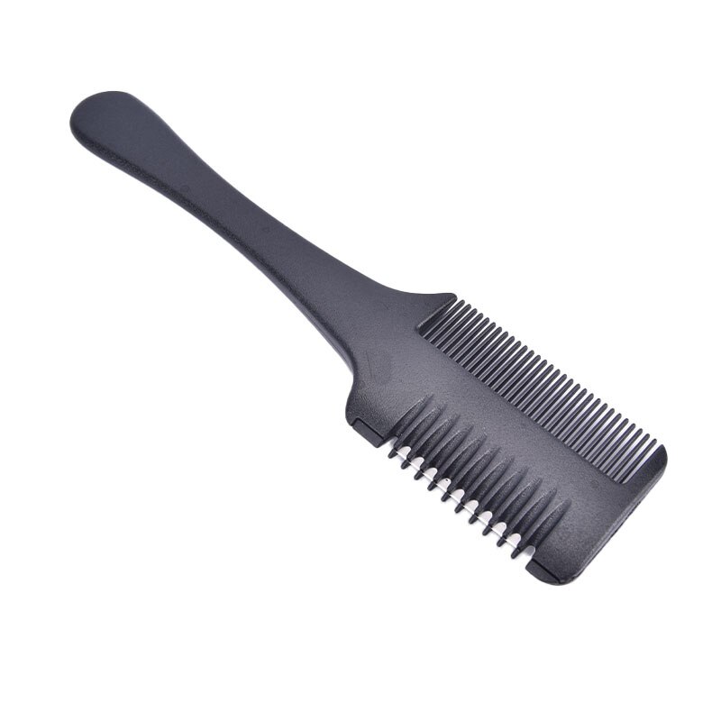 Double Side Hair Razor Comb Layer Shaper Cutting Thinning Comb with Blade: A