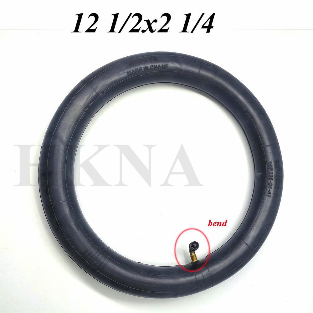 12.5 Inch 12 1/2 X 2 1/4 Inner Tube 12 1/2*2 1/4 Inner Camera With A Bend Angle for Many Gas Electric Scooters And E-Bike Parts