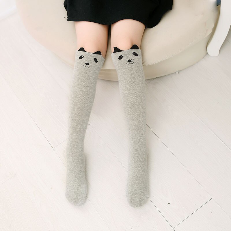 Maya stepan 1 par da menina do bebê primavera outono gato animais orelha crianças joelho alta meia collants roupas crianças ballet: 3