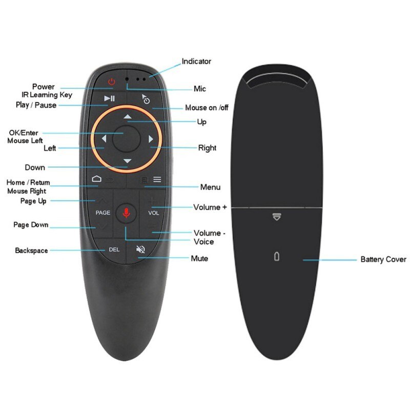 G10 2.4G Wireless Voice Remote Control Smart Air Mouse for Android TV Box Remote Control With Gyroscope