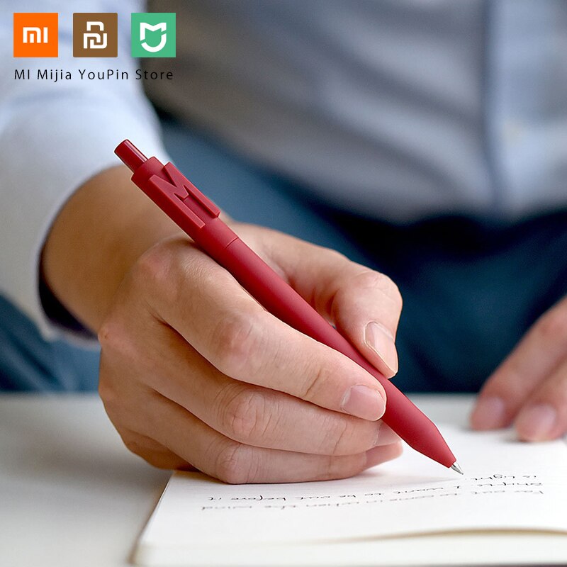 Xiaomi ALPHA Gel Pen Ballpoint Ball Point for School Offical Sign Signing Roll Rolling Pen Black Ink Roller Pens Christmas