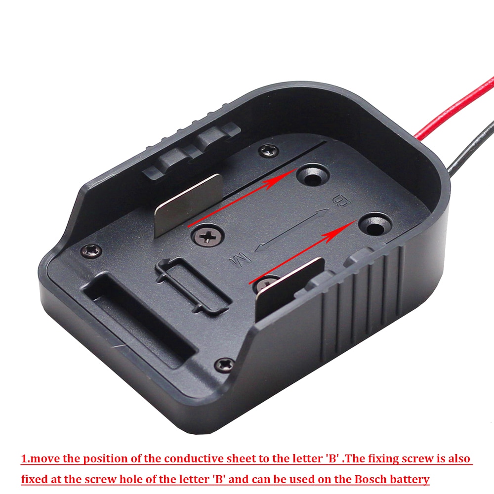 Power Opladen Adapter Voor Makita & Bosch 18V Li-Ion Batterij Mount Connector Adapter Voor BL1830 BL1840 BL1860 BAT609