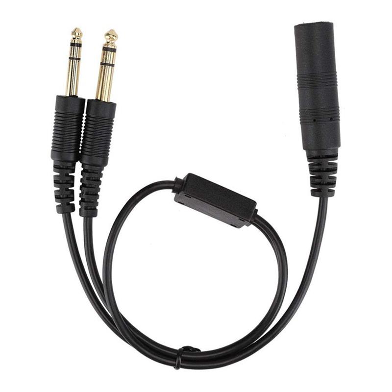 Helicopter General Aviation Headphone Adapter Headset Connector Aircraft Communication Earphone Converter