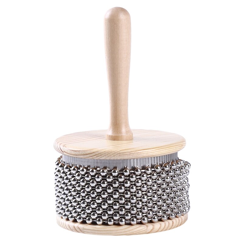 Wooden Cabasa Percussion Band Student Children Kid Instrument Pop Hand Shaker Percussion: Medium 8.5