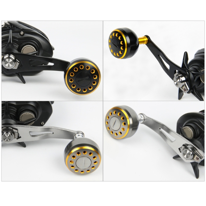 carrete pesca, eléctrico, perilla Metal para Baitcasting, agarre Micro Jigging, balancines, piezas para