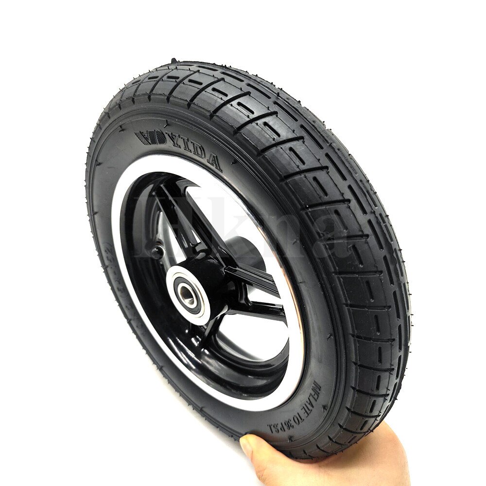 Neumático de rueda inflable de 10 pulgadas, rueda interior exterior con llanta de aleación de 10x2(54-152), accesorios para patinete eléctrico